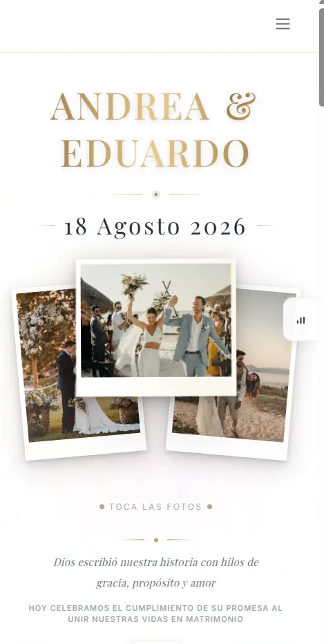 Demo de invitación digital estilo moderno