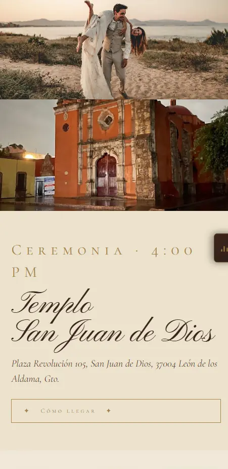 Demo de invitación digital estilo vintage