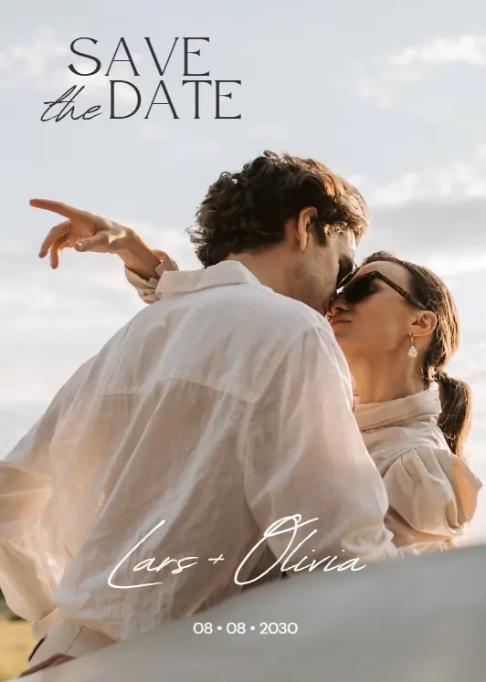 Diseño de save the date