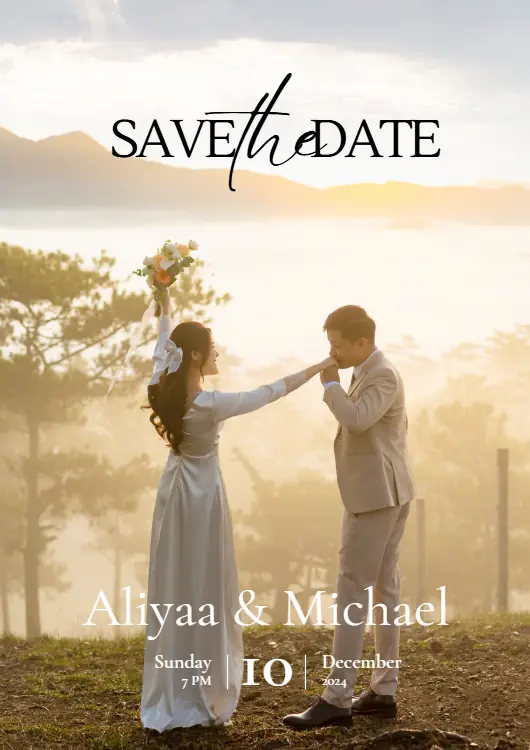 Diseño de save the date
