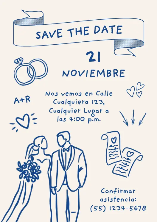 Diseño de save the date